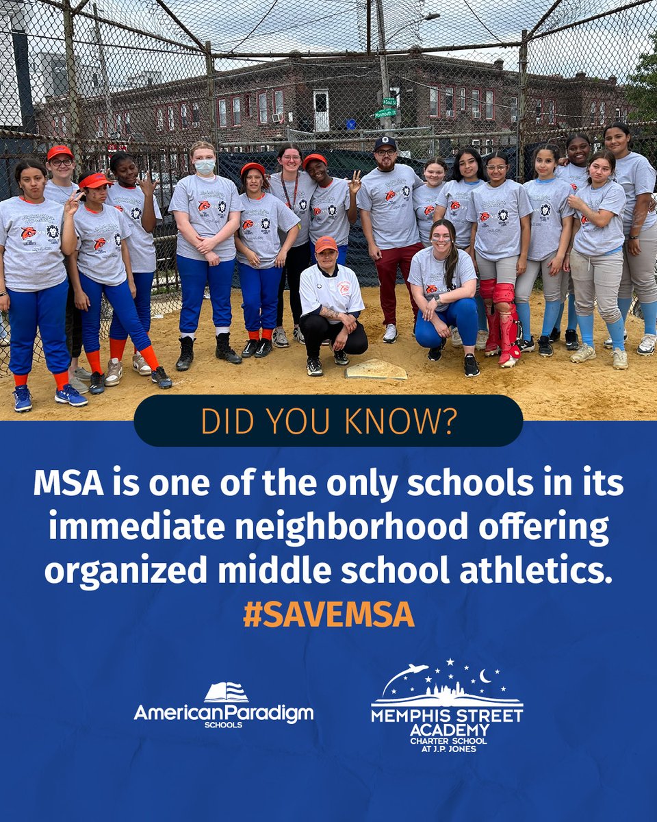 ParadigmSchools's tweet image. .@street_memphis is one of the few schools in its area offering organized middle school athletics, helping scholars stay active, build teamwork, and connect with their community.

Opportunities like this show the meaningful role MSA plays &amp;amp; why preserving access matters. #SaveMSA