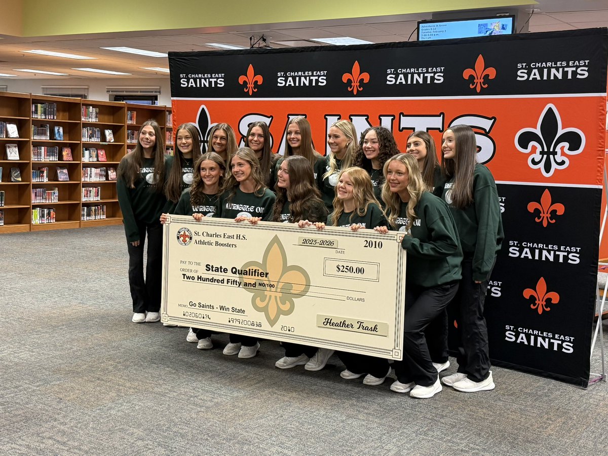 STCEBoosters's tweet image. State Send of for Saints Dance Team! Best of luck at State! 🧡🖤⚜️ #SaintsPride⚜️