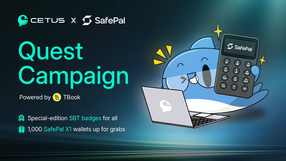 Fosky68's tweet image. 🔥Campaña TBook x Cetus x Safepal🔥
Tenemos una campaña dentro de @realtbook con la que podemos obtener una #Coldwallet de @SafePal 

Repartirán 1000 #SafepalX1 así como obtener un nuevo SBT 🤠

Tenemos hasta el 6 de Febrero para realizar dicha tarea 🗓️

🔗engage.tbook.com/wise?referCode…