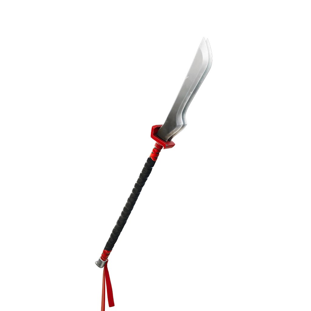 FireMonkey's tweet image. Seems like Fortnite is promoting this month rewards.

Currently the Mobile series for February is offering 

- GHOULISH GLAIVE
- SWIFT BLADE SHEATHPACK