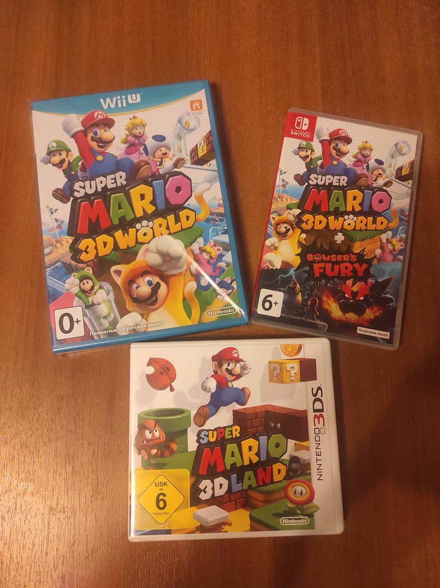 vgvillage37's tweet image. Сегодня у меня приятная игровая обнова и пополнение коллекции трёхмерных приключений Супер Марио 🍄✨
В коллекции появилась игра #SuperMario3DWorld, которая изначально выходила на #NintendoWiiU, а позже получила улучшенную версию на Nintendo Switch. Теперь все "Миры" в сборе!