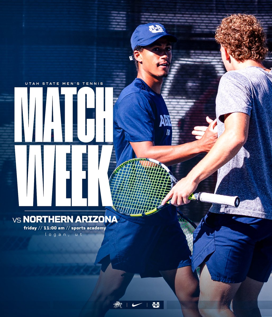 The wait is over… Aggie tennis is HOME TOMORROW 🏠🎾

🆚 Northern Arizona
🗓️ Friday - 11 am
📍Sports Academy &amp; Racquet Club

#AggiesAllTheWay