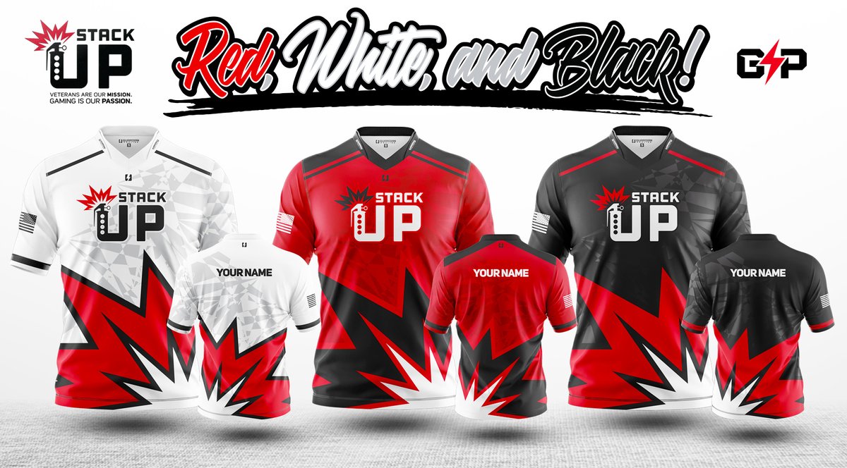 Why buy a Stack Up Jersey? They look cool af and thus you will look cool af wearing one. We're not just saying that because you're out reppin' Stack Up in public. 

They're also a great conversation starter so you can tell people about us and your support for Veterans through