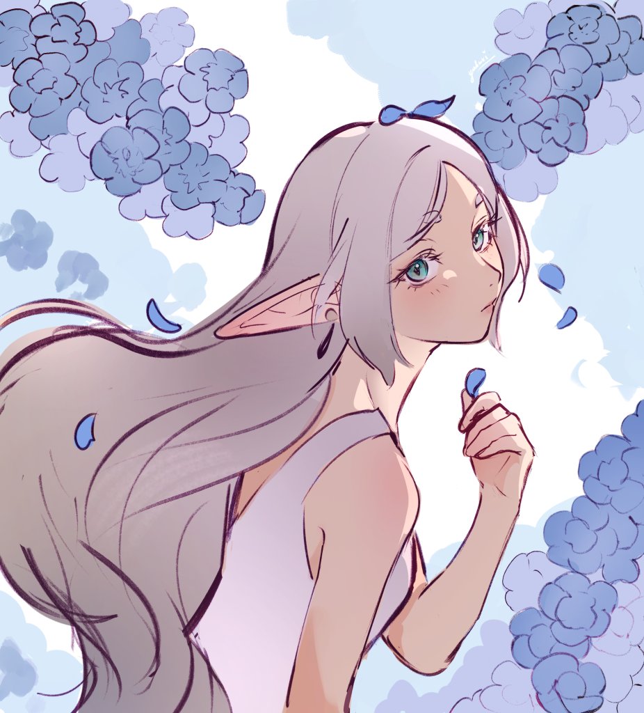 yubuki_i's tweet image. Frieren sketch