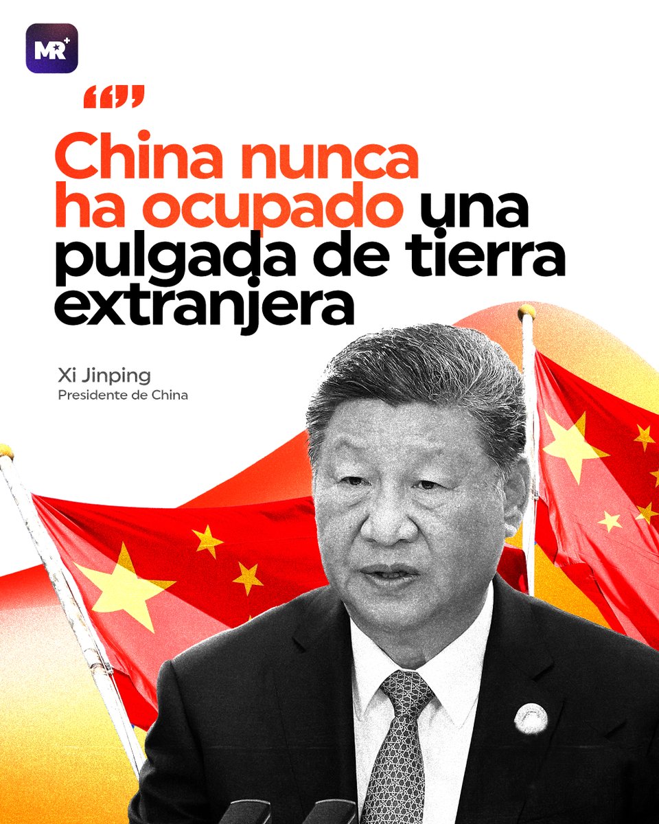 🇨🇳 El presidente de China afirmó que el país nunca ha iniciado una guerra ni ocupado una pulgada de tierra extranjera 🕊️, reafirmando su compromiso con un desarrollo pacífico y la cooperación global 🤝🌎