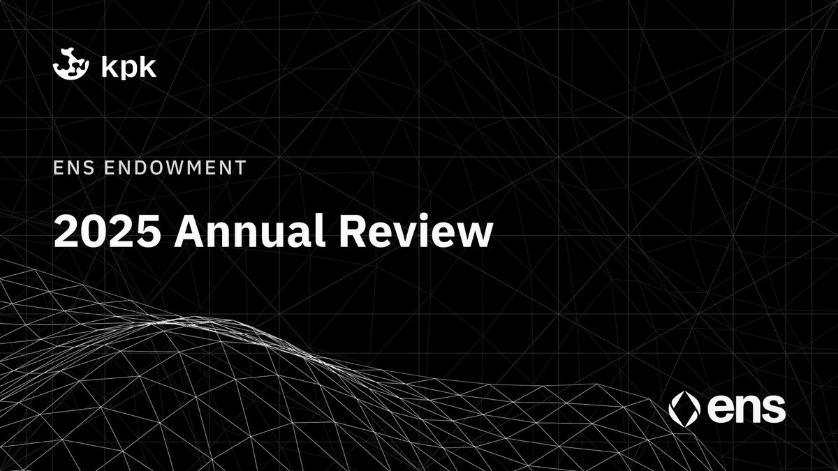 1/ <a href="/ENS_DAO/">ensdao.eth</a> Endowment 2025 Annual Review

Key highlights:
• $3.56M DeFi results
• 20% of operating expenses covered
• $113.8M AUM, fully deployed
• Enforced diversification limits and risk controls

Focused on capital preservation, liquidity, and operational resilience.