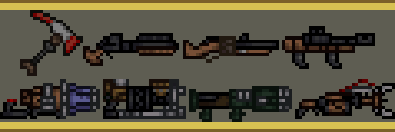 AbsoluteBoom96's tweet image. All weapons from LibreQuake, the Opensource version of Quake I, now Terraria-fyied after almost 2 weeks of me going through burnout.
#pixelart #pixelartist #pixelweapons #terraria #quake #librequake