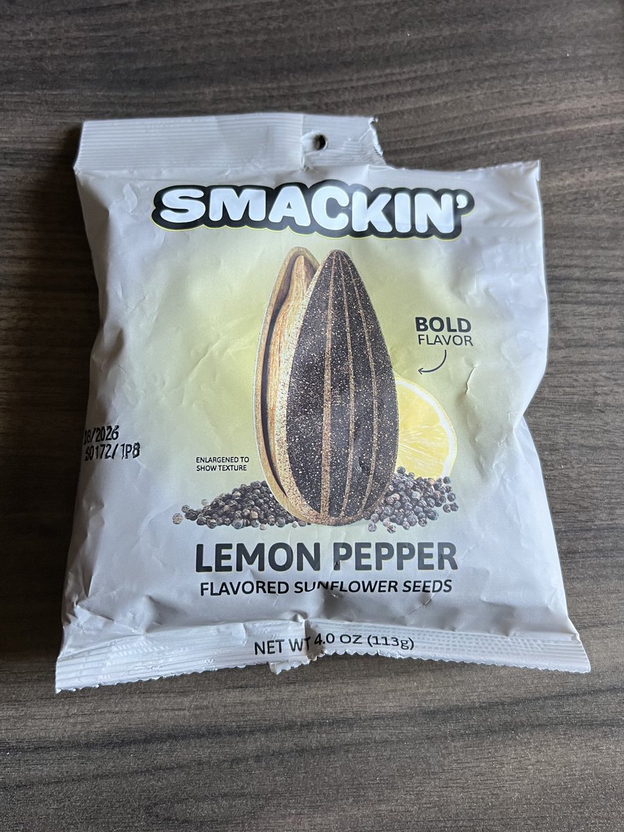 These lemon pepper seeds are BANGIN! New go-to editing snack 🍋
