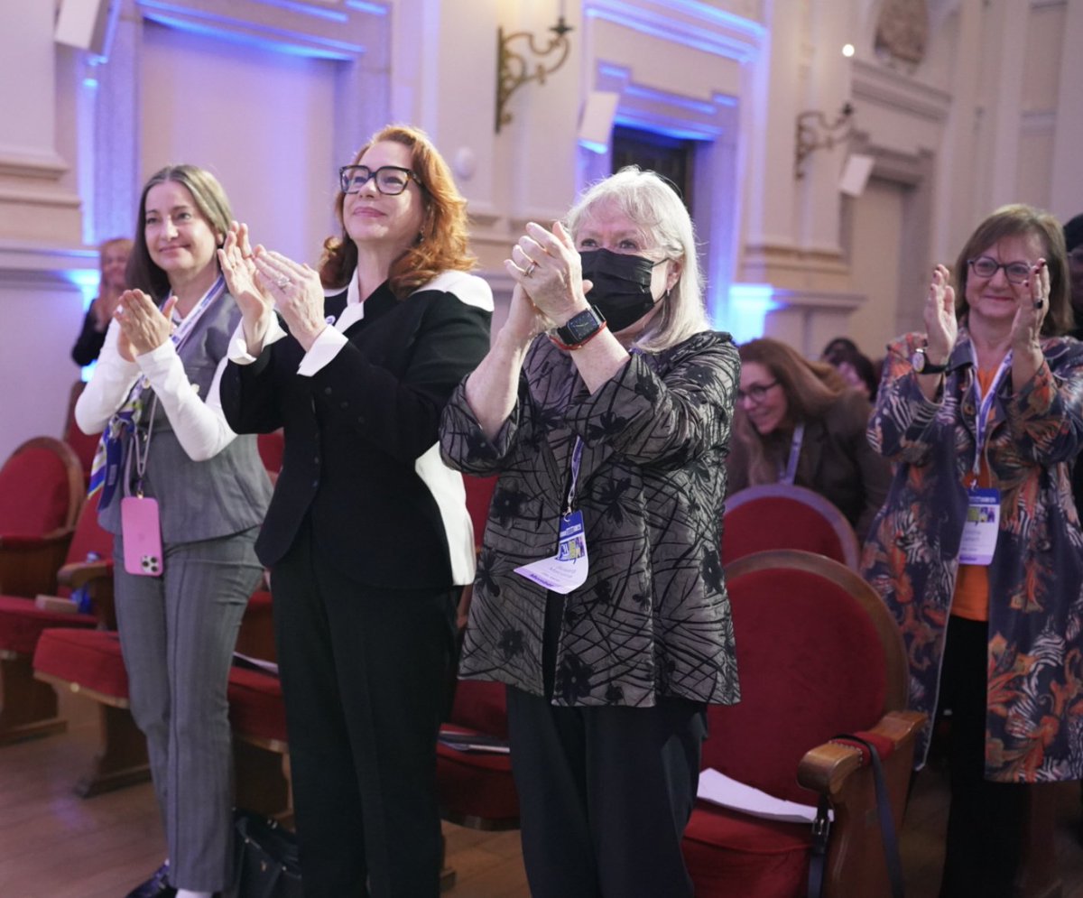 GWLvoices's tweet photo. #HerTurn Rapporteurs #AndreaSanchez, @IEuniversity), #ManafJbari, #LOAS and @Indynielsen, @TheNewSchool closed the first day of #GWLVoicesDialogue, sharing realistic and practical reforms to strengthen multilateralism and achieve a gender-equal international system. https://t.co/rbnCC9Twbd