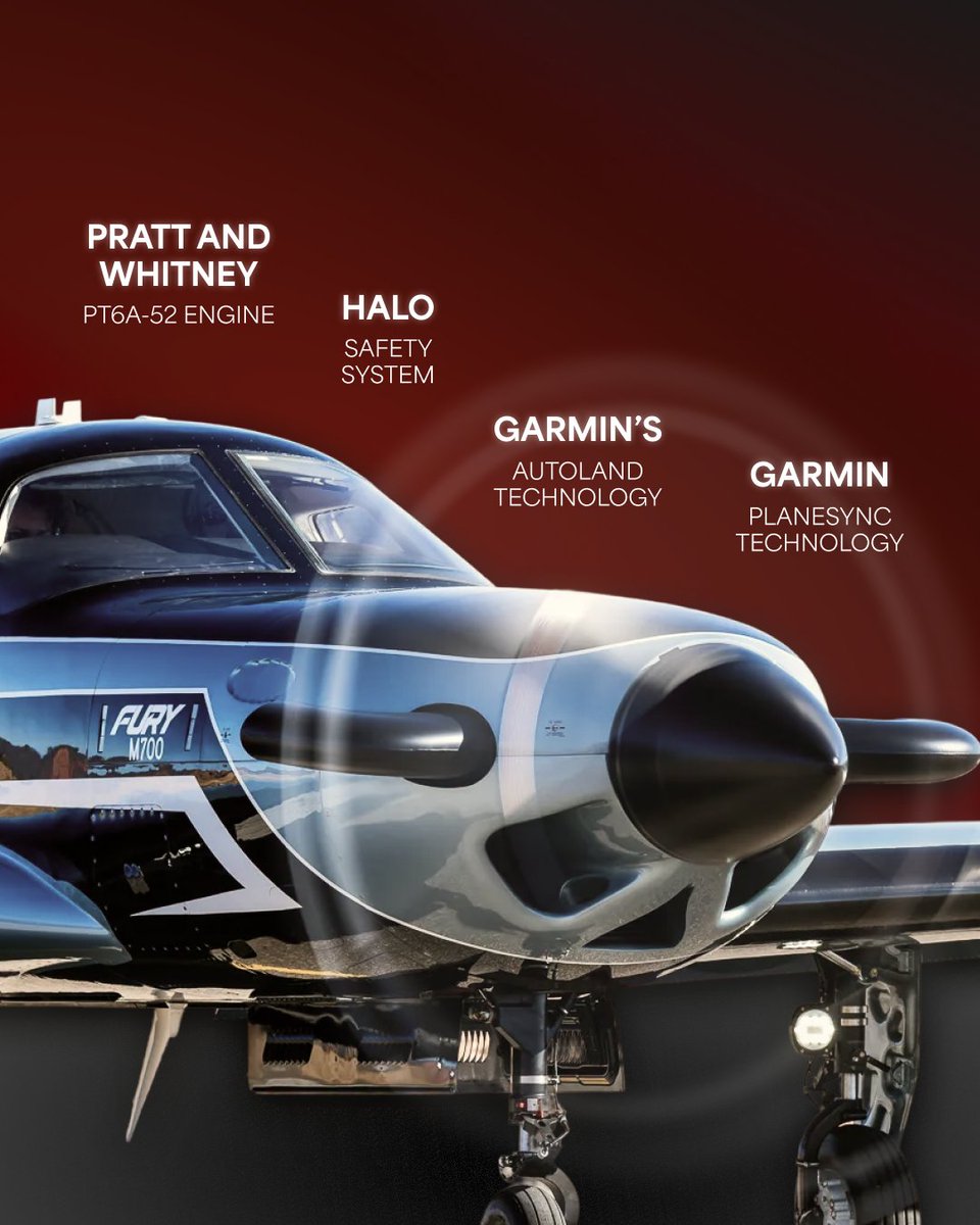 piperaircraft's tweet image. Not your average aircraft.

The M700 Fury brings thoughtful design, intuitive systems, and a cockpit built around real-world flying.

Comment down below your favorite M700 feature ↓

-
#PiperAircraft #FreedomOfFlight #FlyPiper #Aviation #Aircraft