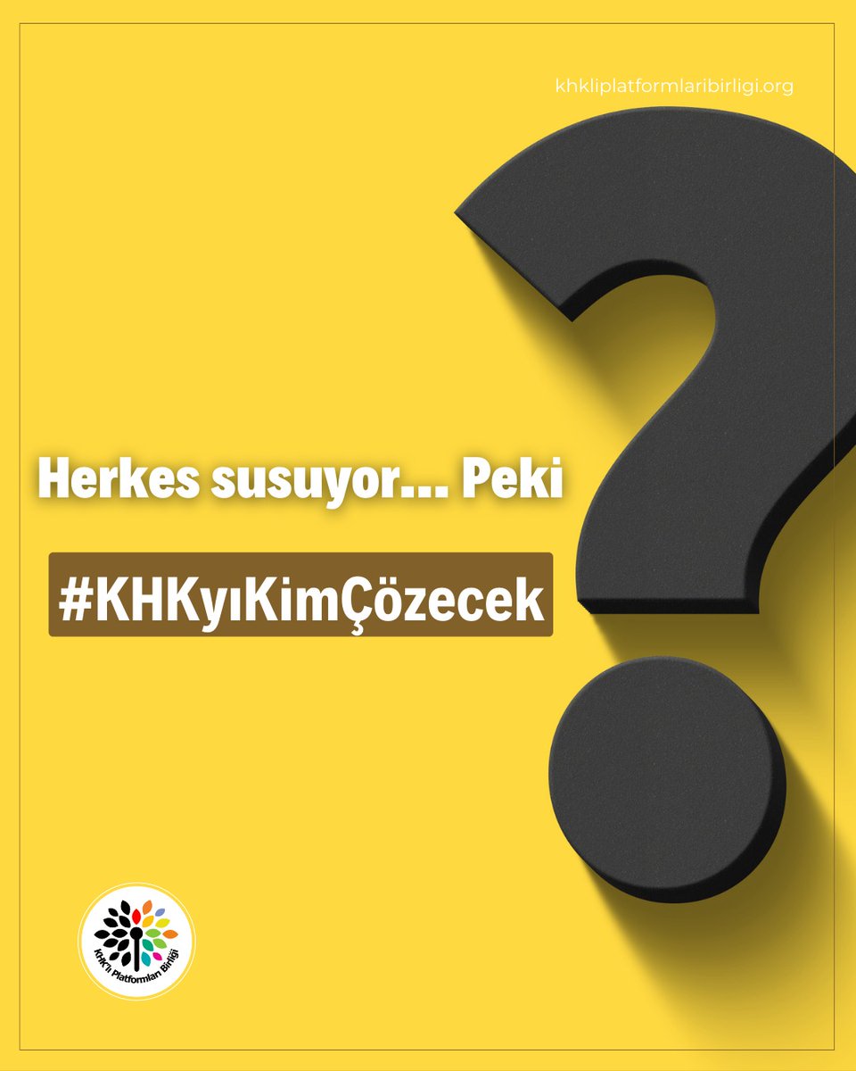 #KHK rejimi, hukuksuz uygulamaların olağanlaştırıldığı bir yönetim pratiğine dönüşmüştür. Bu durum çözüme kavuşturulmadığı sürece hukuk güvenliği herkes için tehdit altındadır.
#KHKyıKimÇözecek
