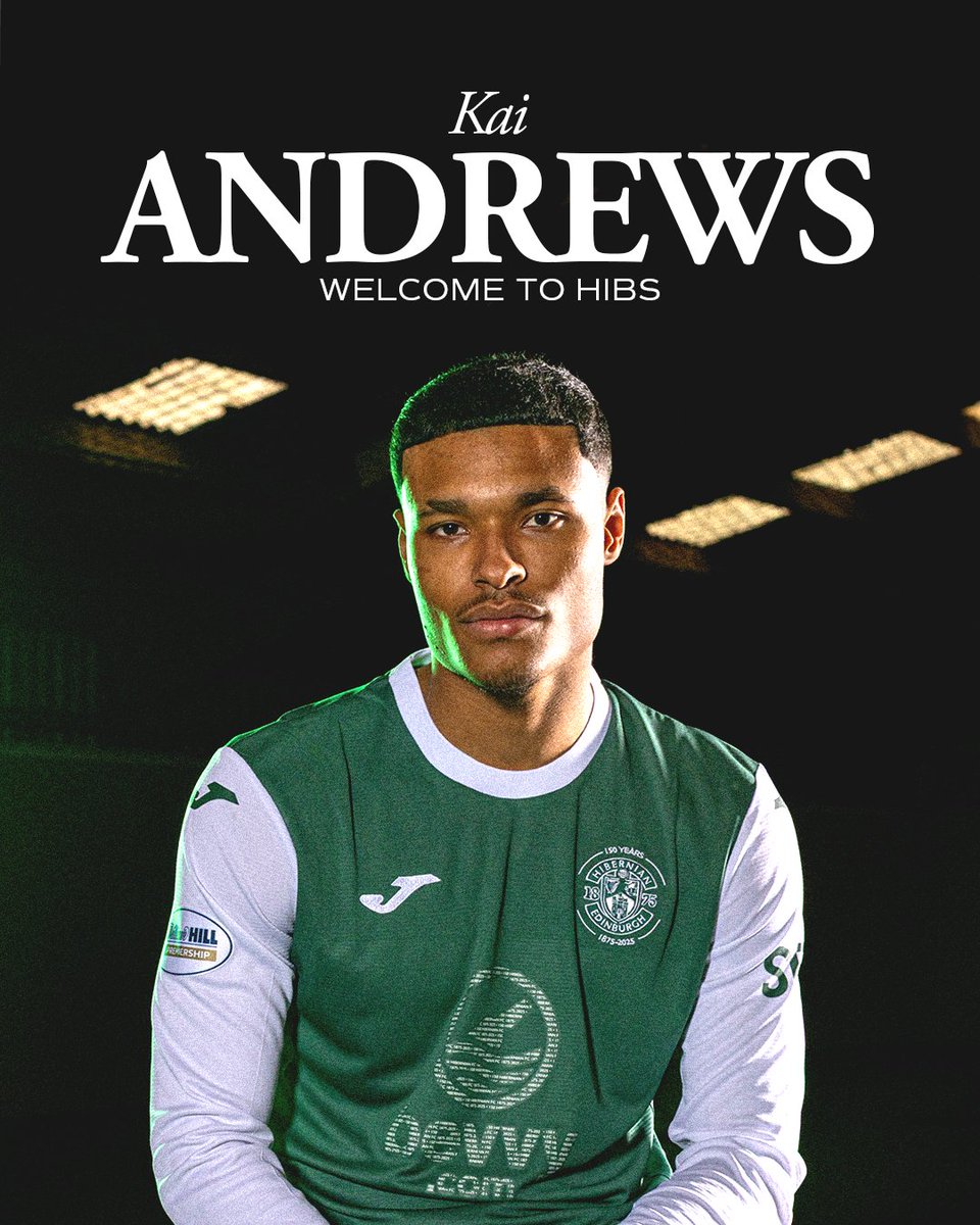 We are delighted to announce the loan signing of Welsh midfielder, Kai Andrews! 🥬

Kai joins the Hibees on loan from Coventry City for the remainder of the 2025/26 season!

Welcome to Hibs, Kai! 💚

🔗 tinyurl.com/u8e8nn7u