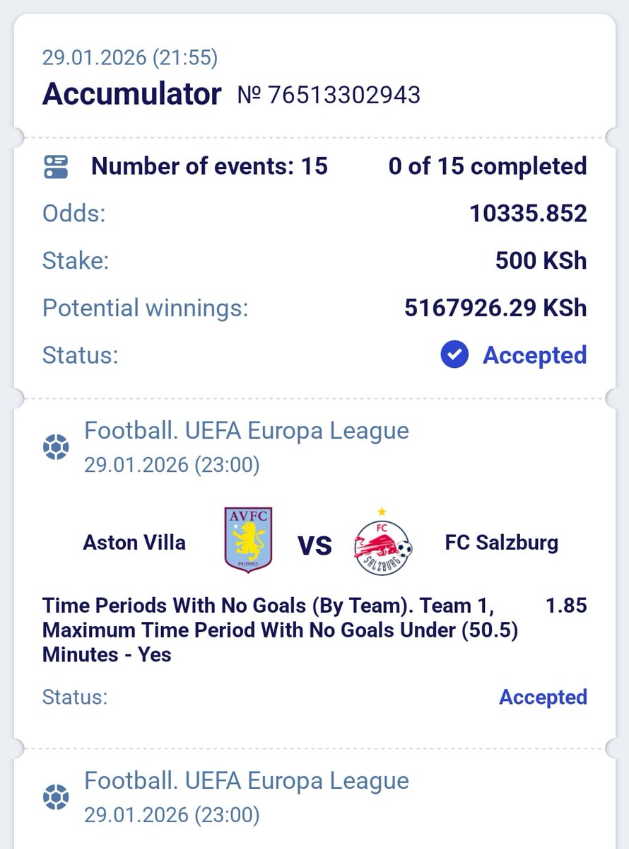 Tasha_ke746's tweet image. Only on Paripesa 💙 
#10k Odds for Europa League 🔥 
Code 👉 6ZKGR