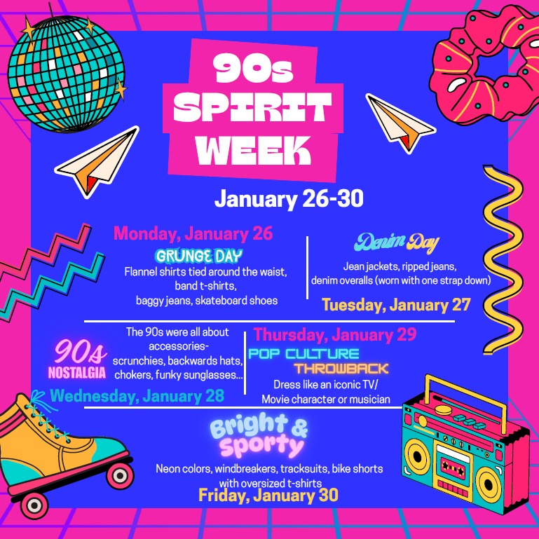 For our last day of spirit week, dress in your best 90s sports attire! #pklvikings #vikingnation