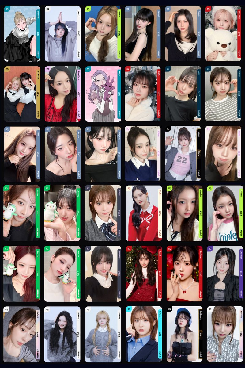 Rob_Samir04's tweet image. Have: Include some on the first pic but full list on apollo.cafe/@Samir/list/tr…

Want:
Jiwoo bb321
Soomin bb321
Yubin bb321
Yeonji bb321
Joobin bb321
Hayeon bb321