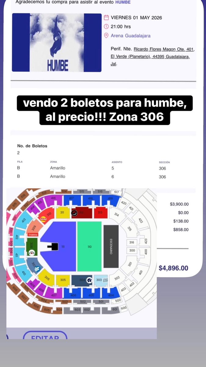 rrmeel's tweet image. Ya neta cómprenme mis boletos de humbe jajaja se los dejo más baratos ): 
#humbe #arenaguadalajara