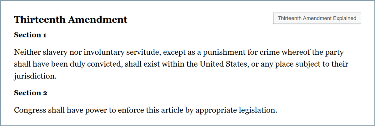 Laura_L_Pruett's tweet image. Flashback to Jan 31, 1865: Congress approves 13th Amendment.

#OnThisDay #USConstitution
