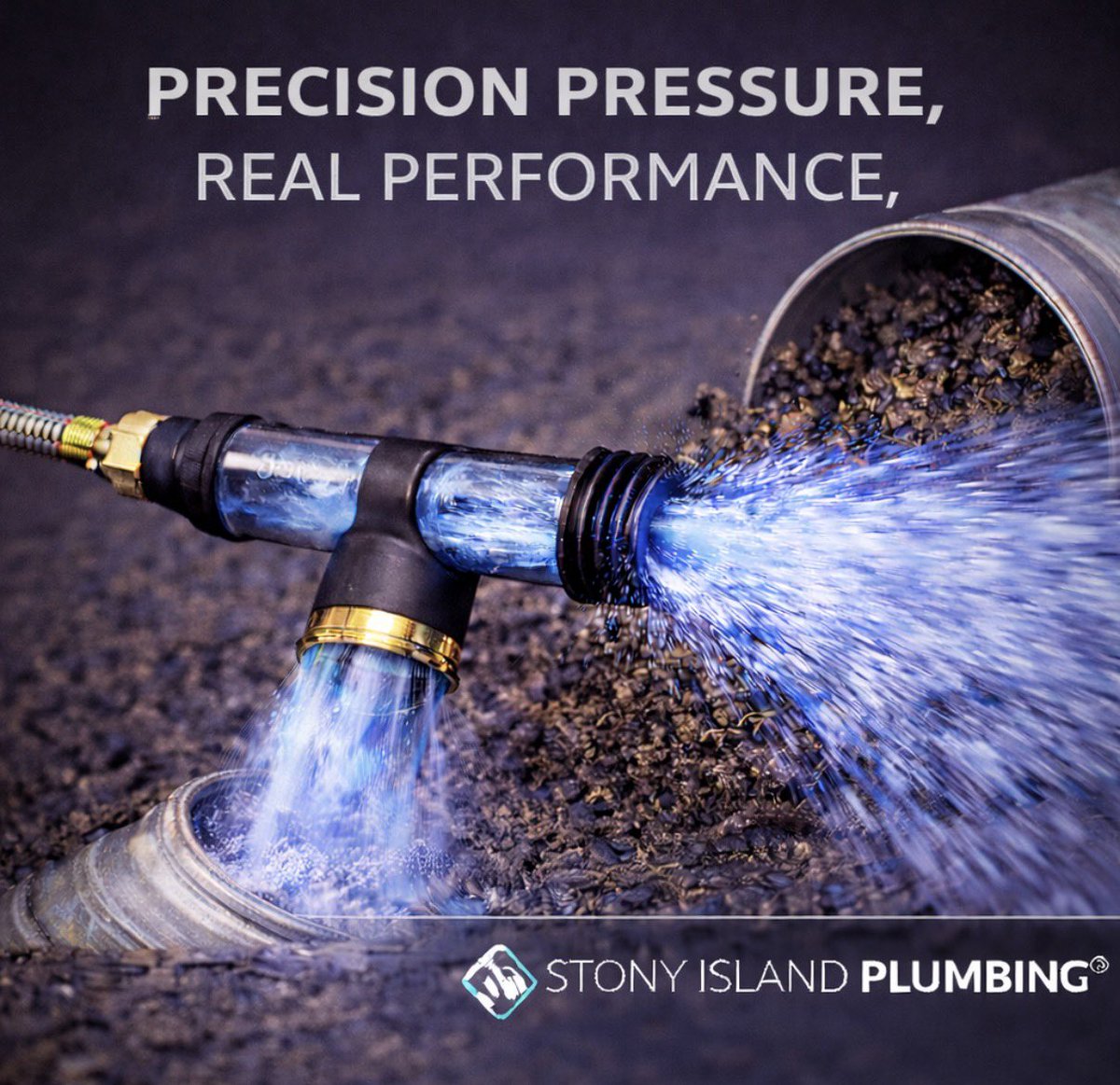 Dialed-in pressure. Dependable performance. Air and water combine to clear clogs and keep things flowing.

#StonyIslandPlumbing #DialedInPower #AirAndWater #DrainCleaning #ClogRemoval #PlumbingTools #RestoreFlow #BuiltForResults