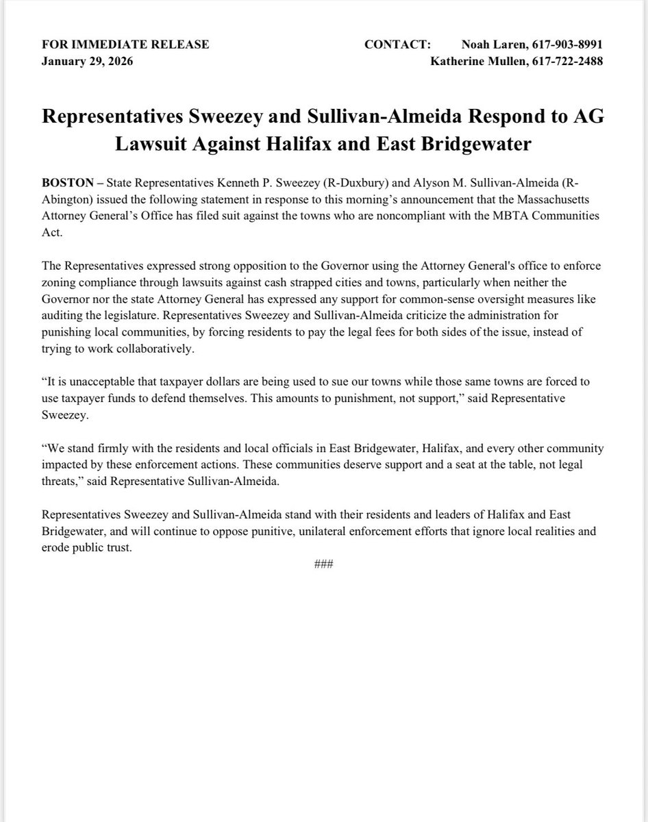 State Rep Ken Sweezey tweet media