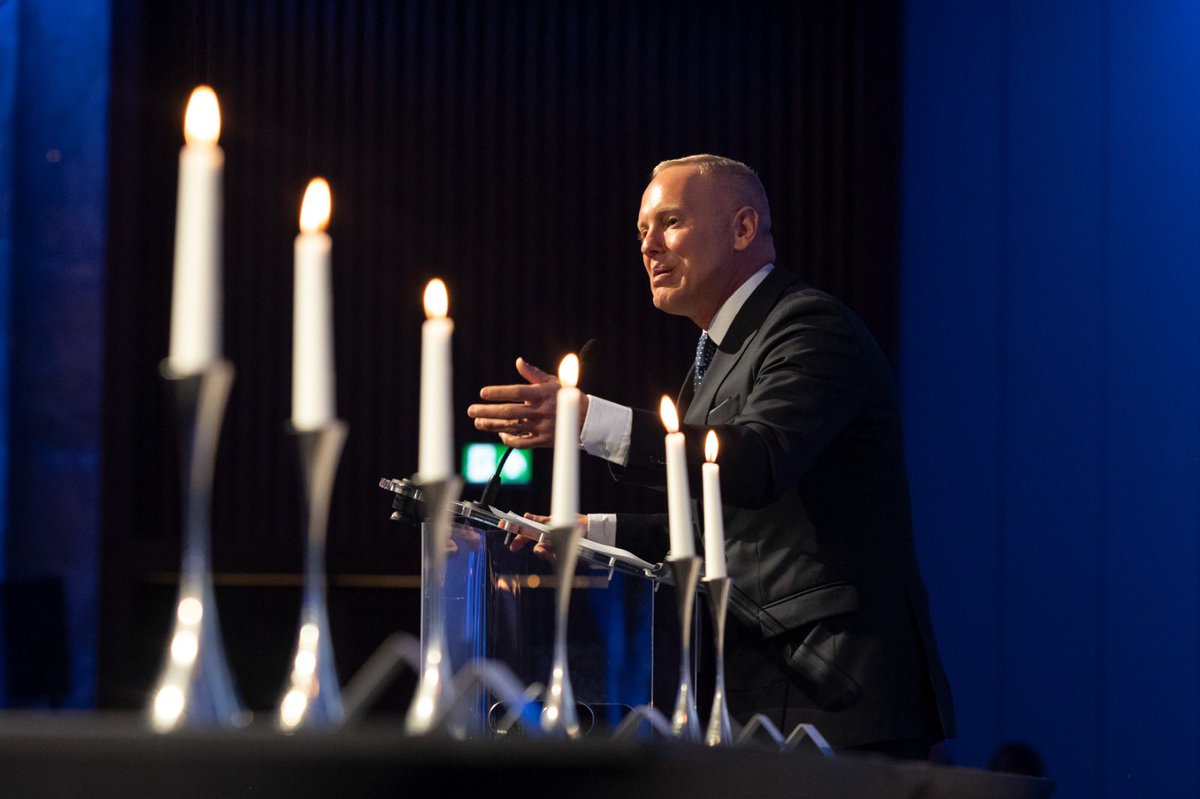 Speaking at the Anne Frank lunch today.. At 15 she wrote “How wonderful it is that nobody need wait a single moment before starting to improve the world.” <a href="/AnneFrankTrust/">Anne Frank Trust</a>