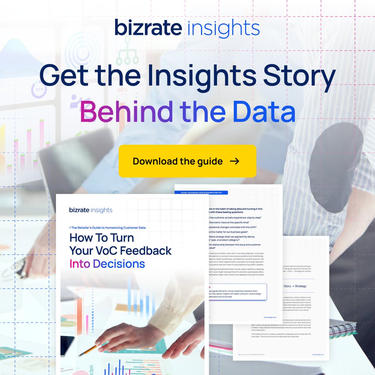 bizrateinsights's tweet photo. With our data experts, we'll walk you step-by-step through basic data analysis that takes you from identifying what happened to understanding why it happened and what to do about it. 

Download the guide: https://t.co/5gIRi5bxJ9

#CX #RetailAnalytics #Ecommerce #Retail https://t.co/OT7qqwGcsr