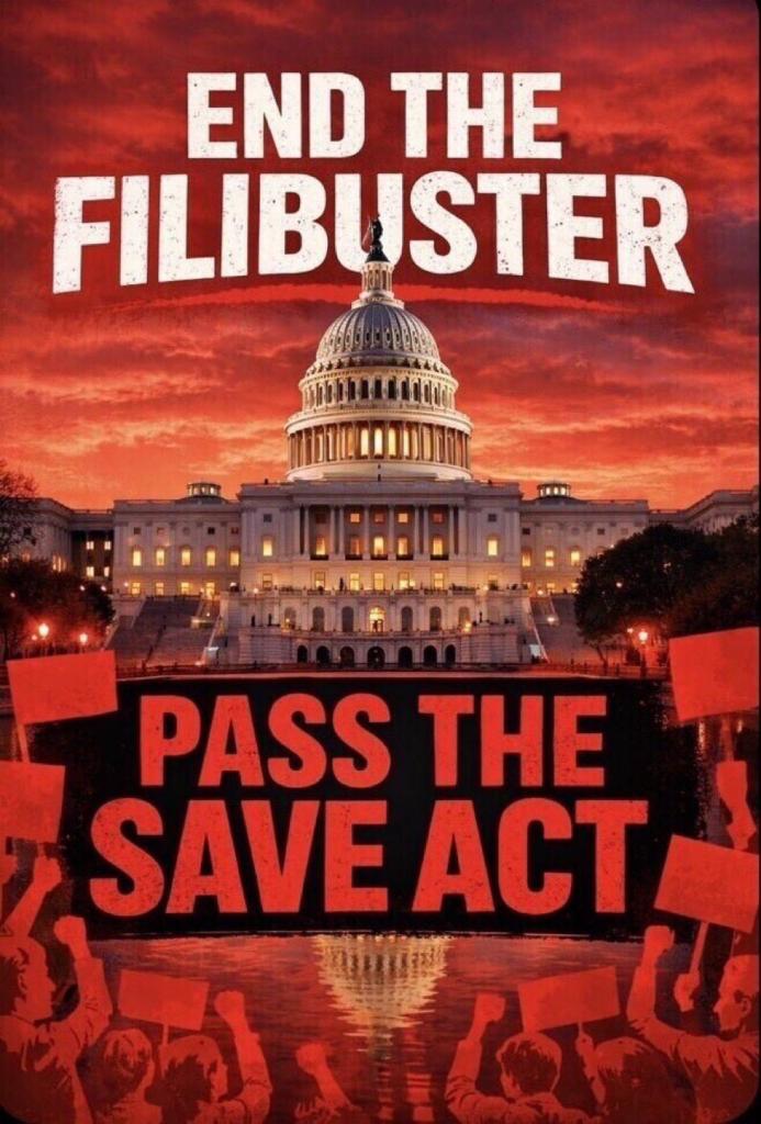 DeemedPolitical's tweet photo. @ChuckGrassley Thank you. You're one third of the way there. 

1. Pass The Save Act
2. End the Blue Slip tradition
3. End the filibuster 

Take care of #2 &amp; #3 now! https://t.co/eQiLqFYD0H