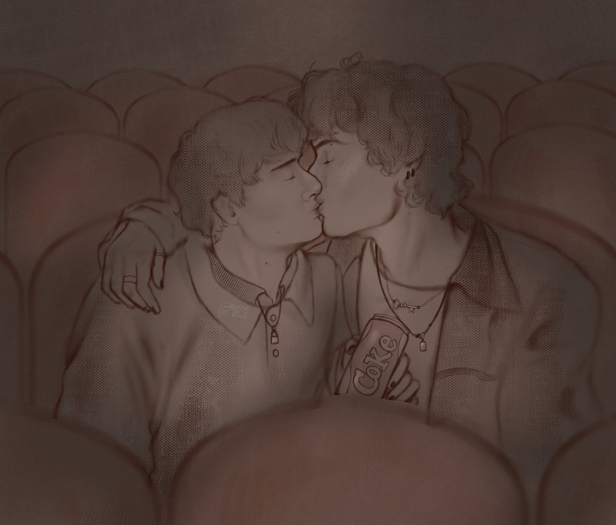 ermguilty's tweet photo. sketched epilogue miwi kiss right before the finale, but got too upset with what we got to finish them ;(

#byler #fanart #bylertwt https://t.co/hyI0f4WHDE