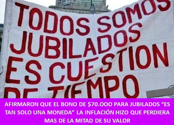 AFIRMARON QUE EL BONO DE $70.OOO PARA JUBILADOS “ES TAN SOLO UNA MONEDA” LA INFLACIÓN HIZO QUE PERDIERA MAS DE LA MITAD DE SU VALOR
-Gialluca, anuncio que el control de supervivencia, el famoso “trámite de fe de vida” y otros cruces de datos se harán 100% digital mediante....