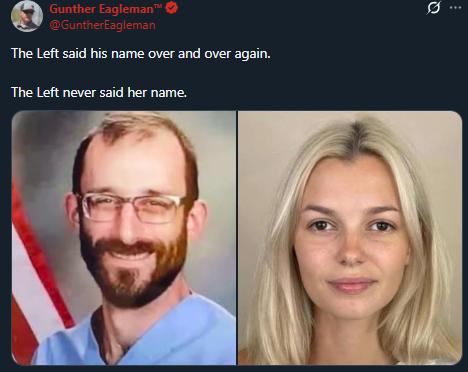 No one knows who killed the person on the left and the criminal who killed the person on the right is in jail