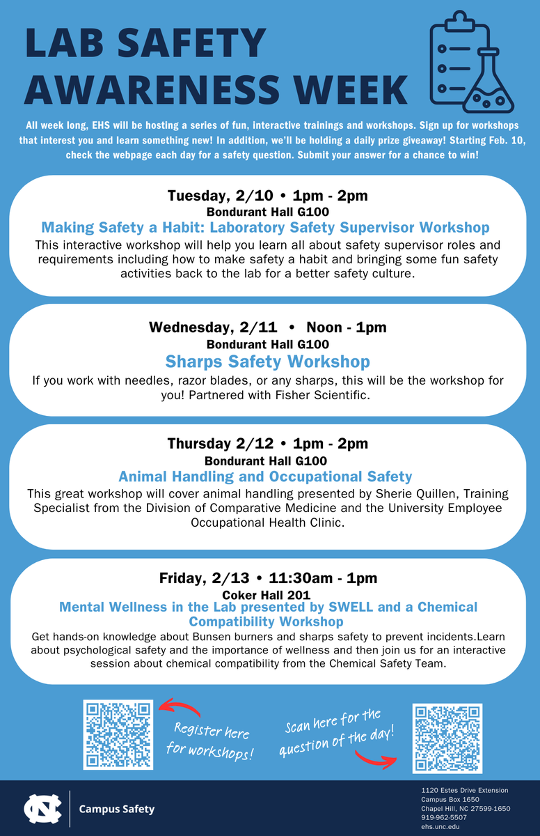 UNC Environment, Health and Safety tweet media