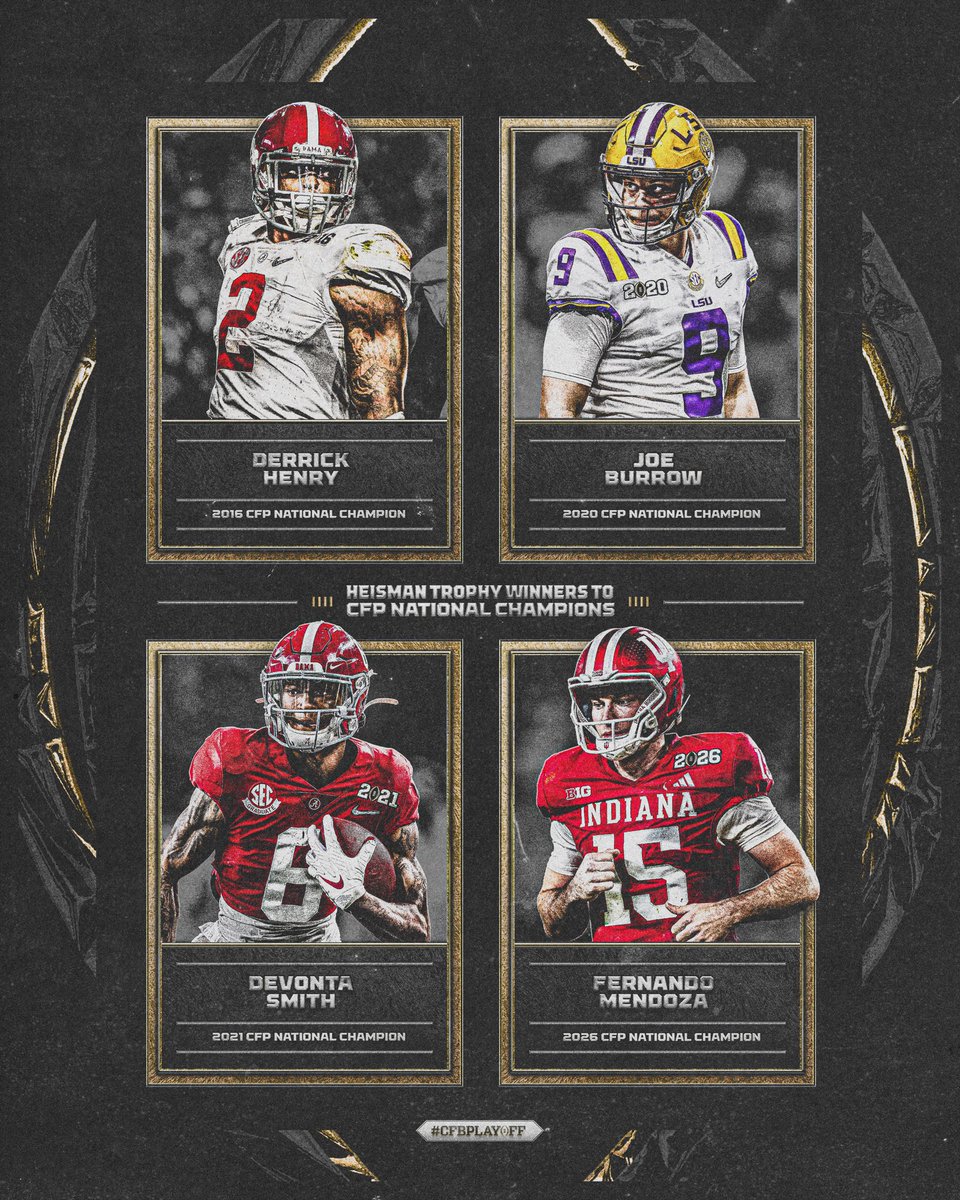 Elite Company 🏆

#CFBPlayoff #NationalChampionship