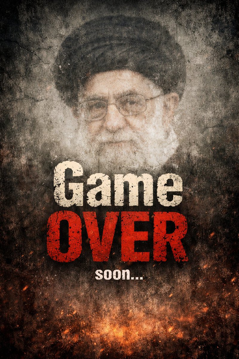 Game OVER
وعده ماست، شعار نیست
با پایان یک بازی ۴۷ ساله
soon…
#ایران_را_پس_می‌گیریم 
#انقلاب_شیر_و_خورشید