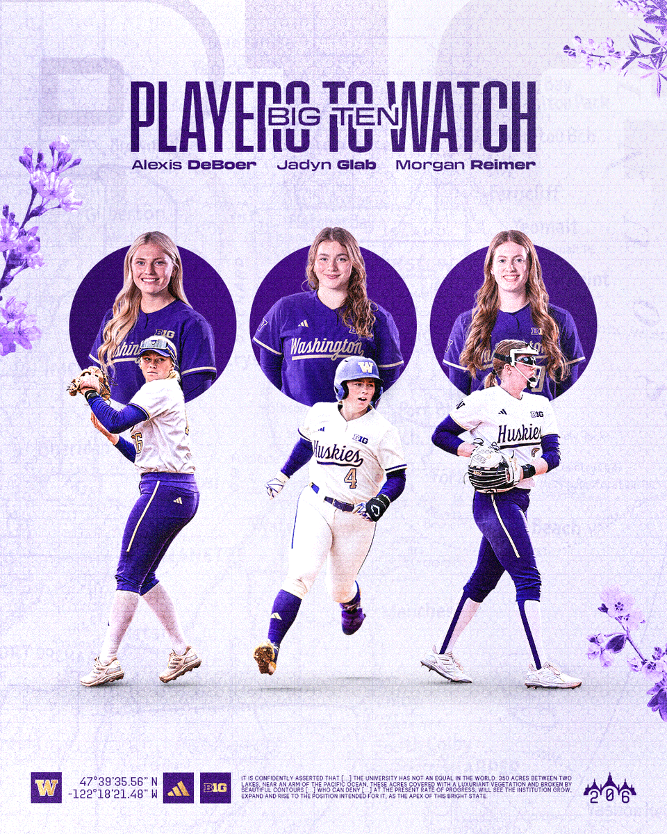 Washington Softball tweet media