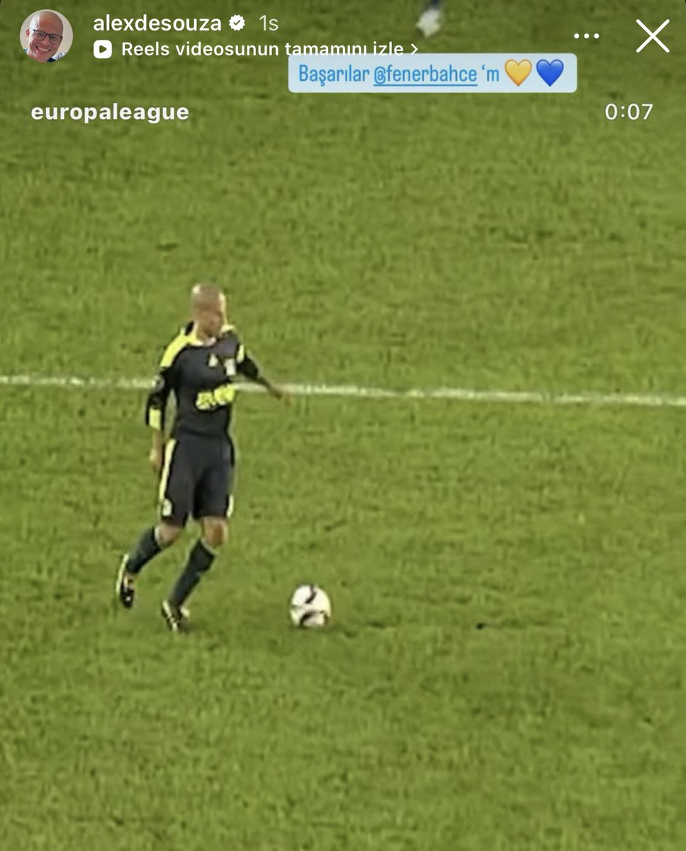Alex de Souza'nın paylaşımı:

"Başarılar Fenerbahçem💛💙"