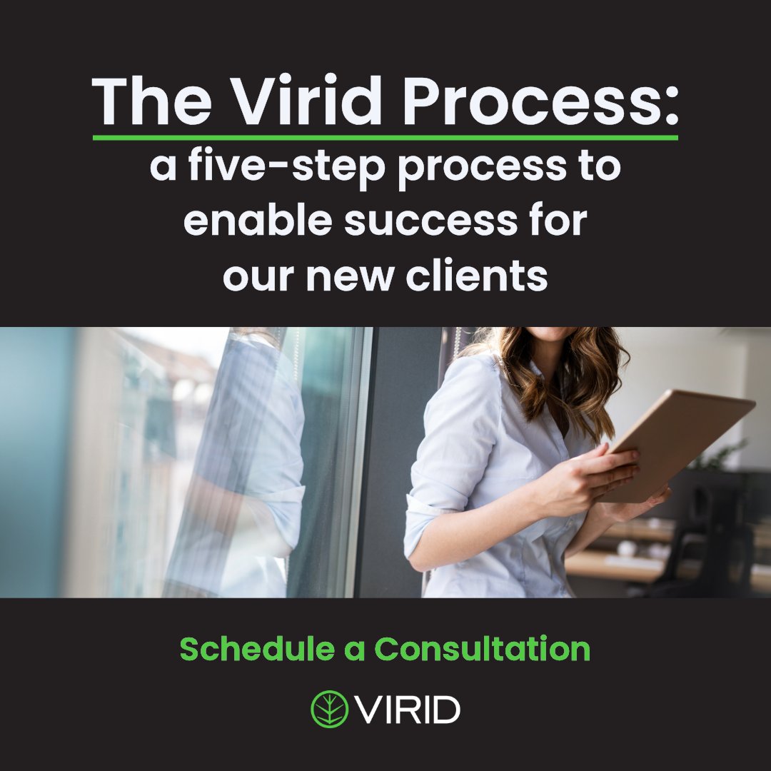 The first 90 days are critical for establishing the foundation for long-term growth. At Virid, we follow a five-step process to launch new clients: Discover, Define, Design, Develop, and Deploy.  

From learning more about your brand and individual needs to building pages and