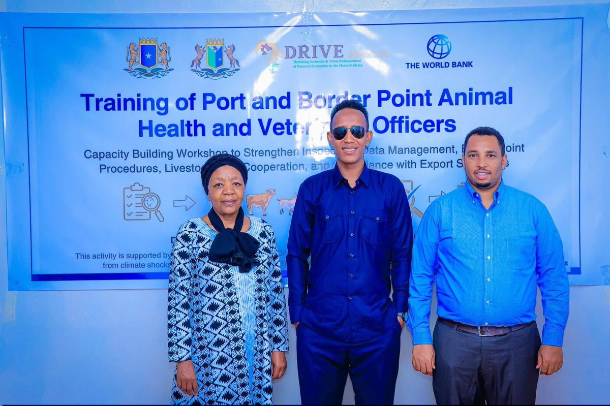 cunayee's tweet photo. A training on livestock management and health improvement organized by the #Northeast state Ministry of Livestock and the World Bank was held in Las Anod.
@worldbankgroup @WorldBankAfrica #NortheasternState #Somalia https://t.co/LXkeU6hOmN