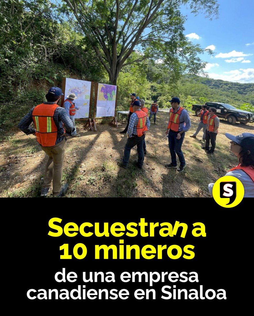 SubrayadoM's tweet image. 🇲🇽👇Diez trabajadores mineros fueron reportados como desaparecidos tras un ingreso armado a un campamento en #Concordia, #Sinaloa. 

La empresa suspendió actividades y ya dio aviso a las autoridades, mientras familiares y colectivos difunden fichas de búsqueda. 

#SubrayadoMx