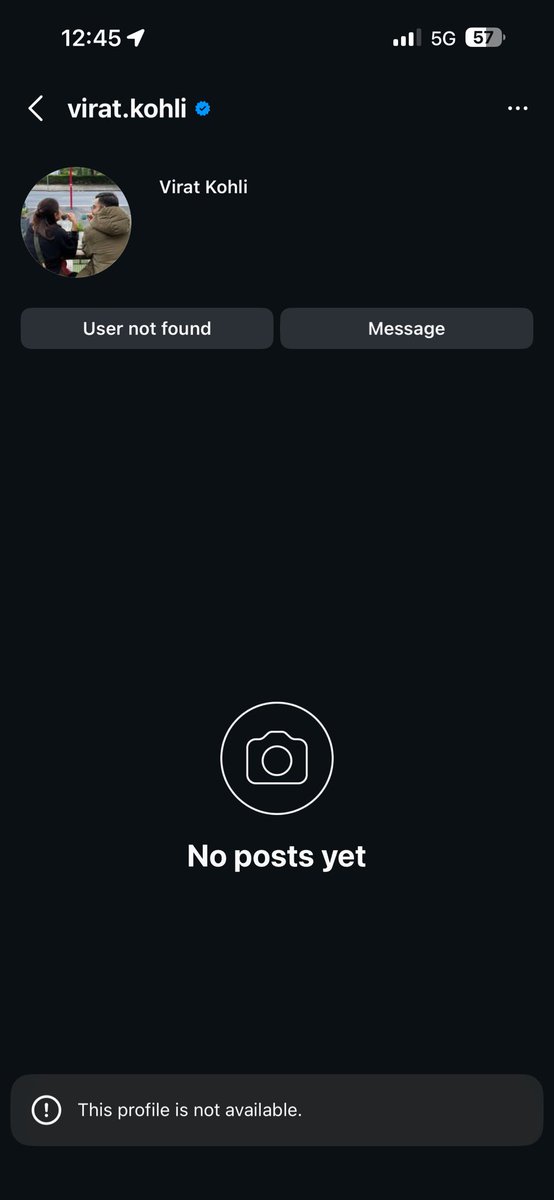 Kohli’s Instagram account gone😳😳