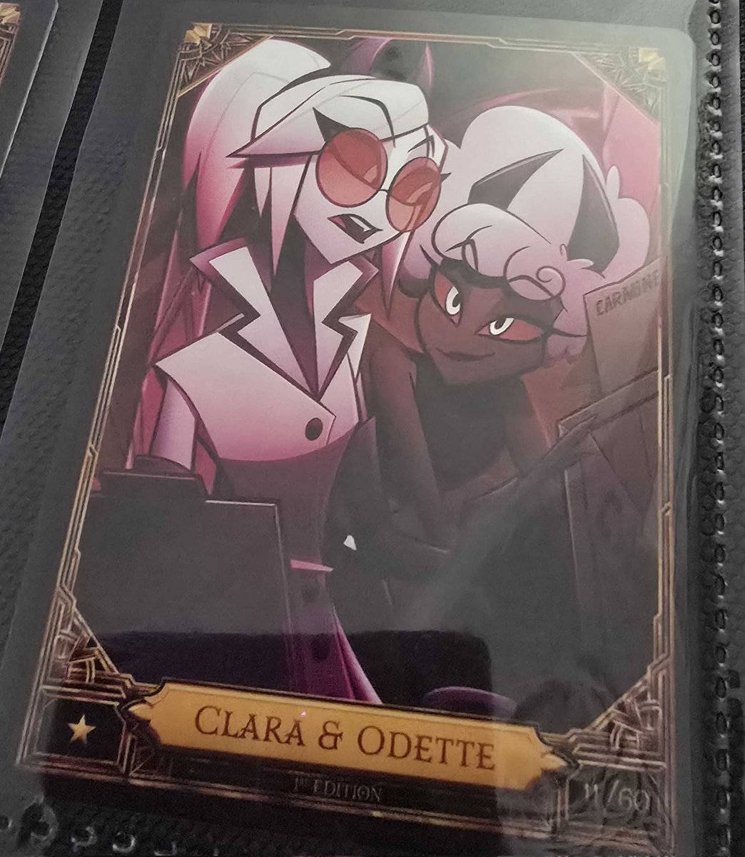 NOT MY CARD!! Yoinked this from a Discord server!

CLARA AND ODETTE HAS A CARD FOR SEASON 2 I'M SCREAMMINNGGGGGG
#HazbinHotelOdette #HazbinHotelClara