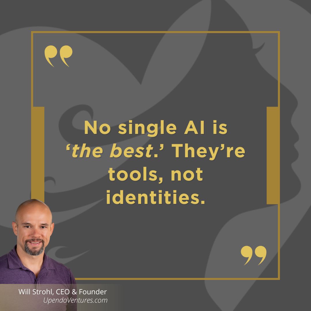The most empowering AI mindset shift?

No single AI is “the best.” They’re tools, not identities.

Real results come from using the right tool for the right job, not from platform loyalty. This is how smart businesses actually scale. #AIForBusiness #SmallBusiness #BusinessGrowth