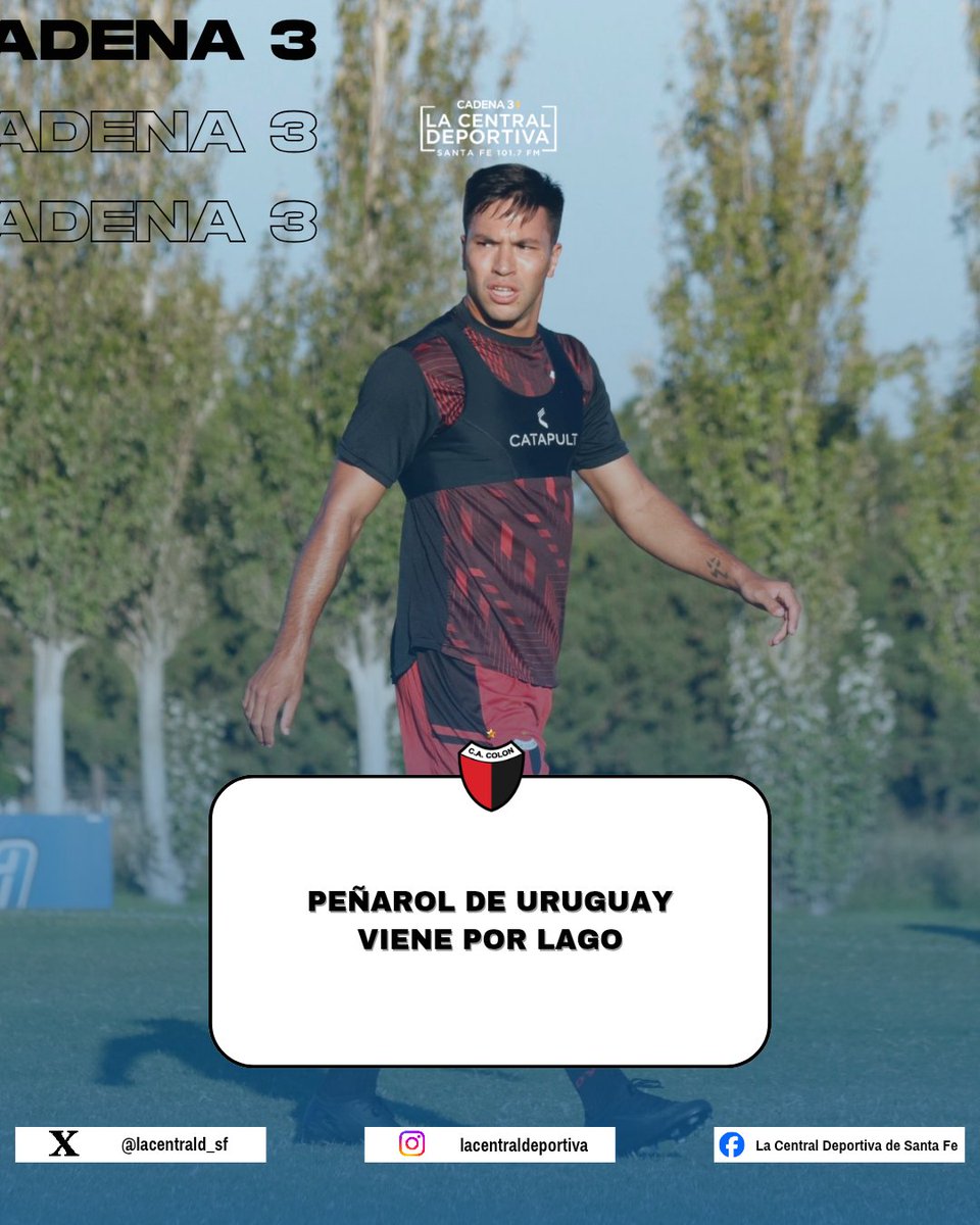 🔴⚫ #Colón || 🚨 #Peñarol 🇺🇾 ofreció un préstamo con cargo y opción de compra para quedarse con Ignacio #Lago.

📌 El futbolista tiene contrato con el Sabalero hasta diciembre del 2026 y está en tratativas para renovar su contrato.

<a href="/Cadena3Com/">Cadena 3 Argentina</a> Santa Fe FM 📻 101.7