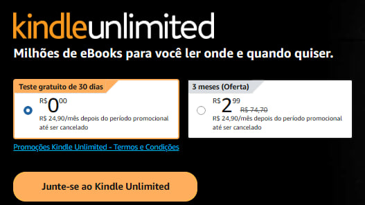 🔥 3 Meses de Kindle Unlimited por R$ 2,99!

✅ Teste na sua conta: amzlink.to/az0bF0sY4WXH0