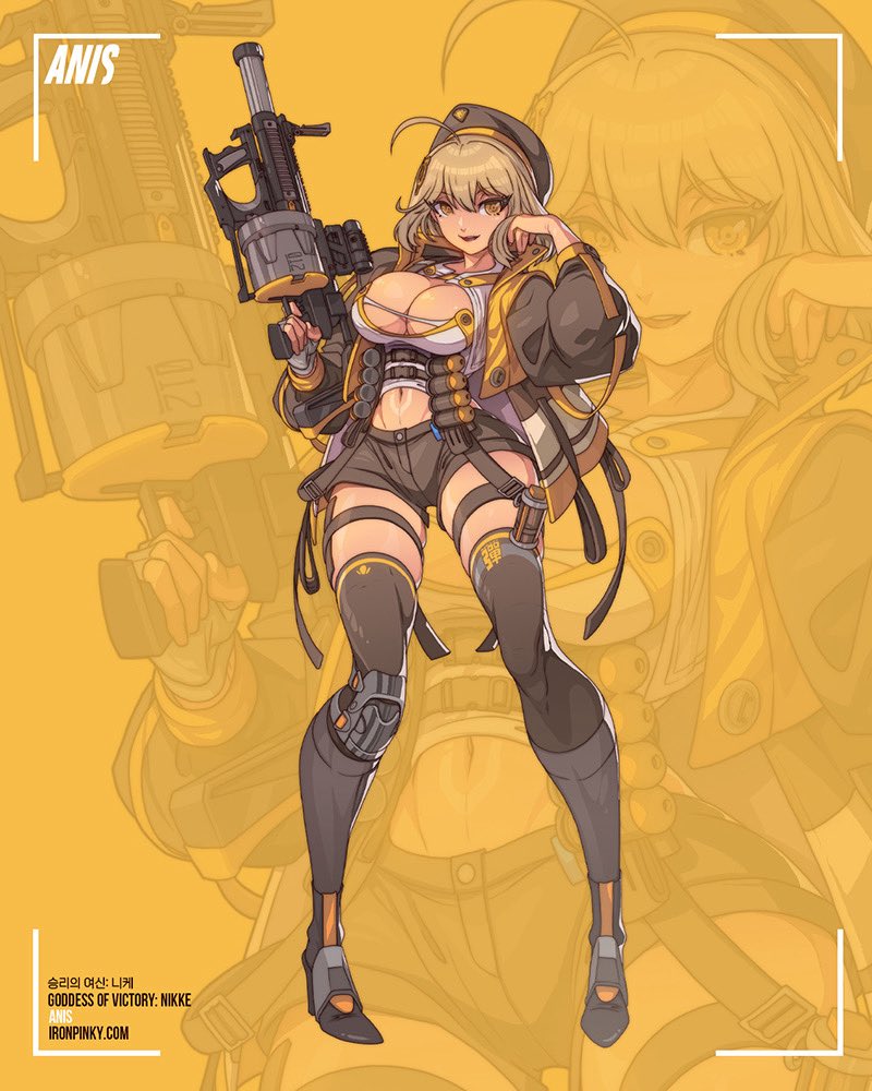 アニス(NIKKE) 「Anis drawing from my latest sticker coll」|Edwin Huangのイラスト