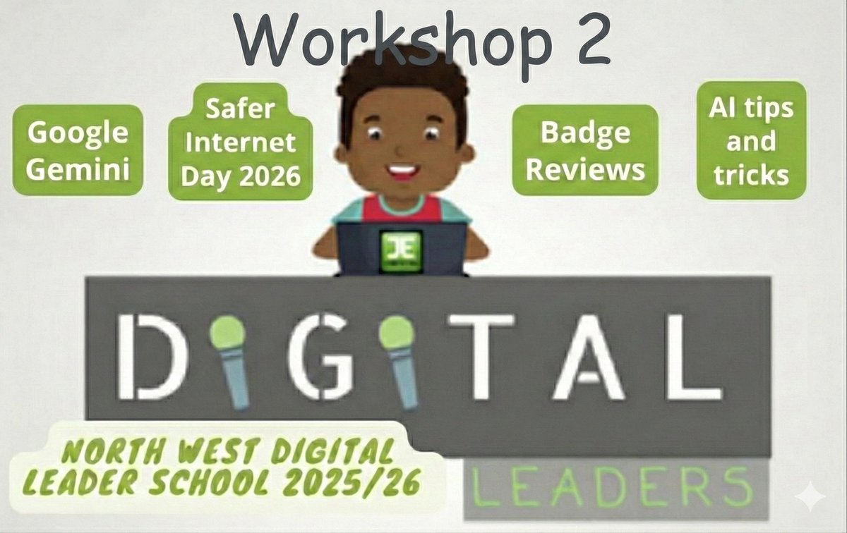 Good session today with Our Lady’s, Ludworth, Sacred Heart, St Malachy’s &amp; St Margaret Mary’s. We got plenty of badge work done, explored Google Gemini for slides, posters and digital storybooks and started planning for Safer Internet Day 🙌
#DigitalLeaders #EdTech #AIinEducation