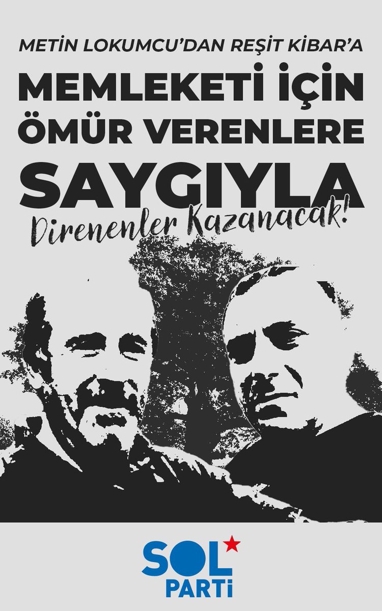 Yarın 09.00’da Artvin Adliyesinde görülecek Reşit Kibar davasında adalet için buluşuyoruz. 

Zalimin zulmüne karşı Reşit oluruz, Metin oluruz, kalkarız ayağı!