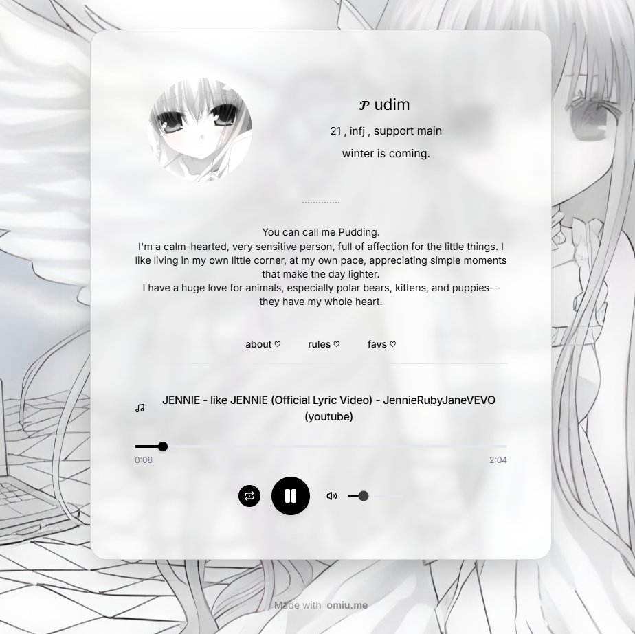 Profile by <a href="/pudimko/">໒꒰ྀི pudim꒱ྀི১</a> get your own on omiu.me 

(omiu.me/pudimko)