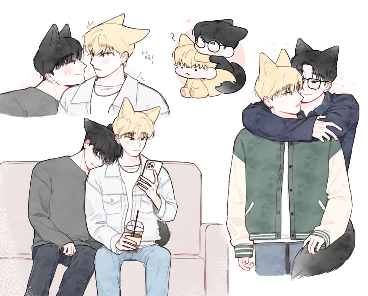 #원찬 
늑대×여우