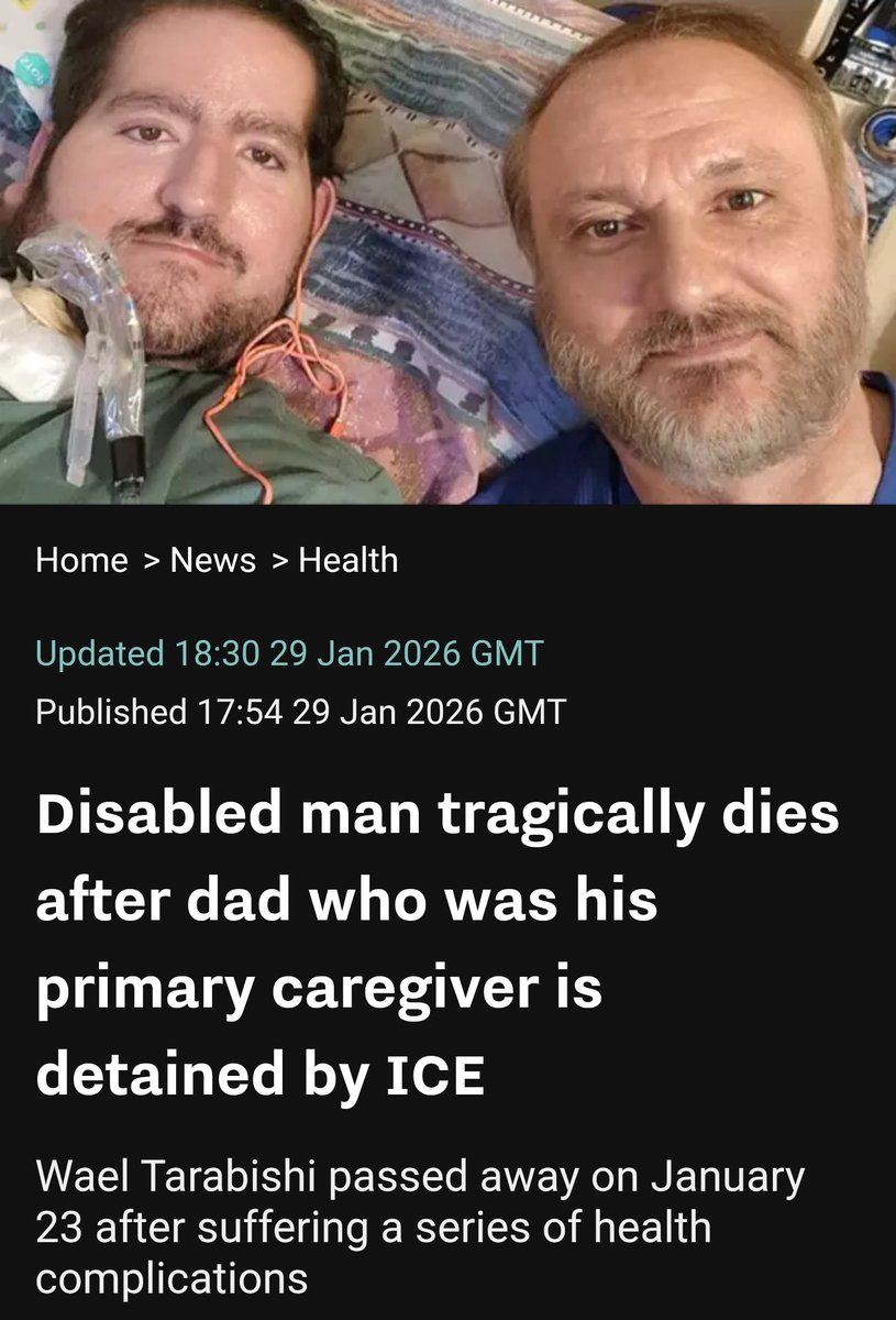 Der Vater eines schwerbehinderten Mannes in den USA wurde von ICE festgenommen. Er war gleichzeitig sein Pfleger und als Einziger mit seiner Medikation vertraut. Sein Gesundheitszustand hat sich rapide verschlechtert. Er wurde zwei Mal ins Krankenhaus gebracht. Beide Male sind