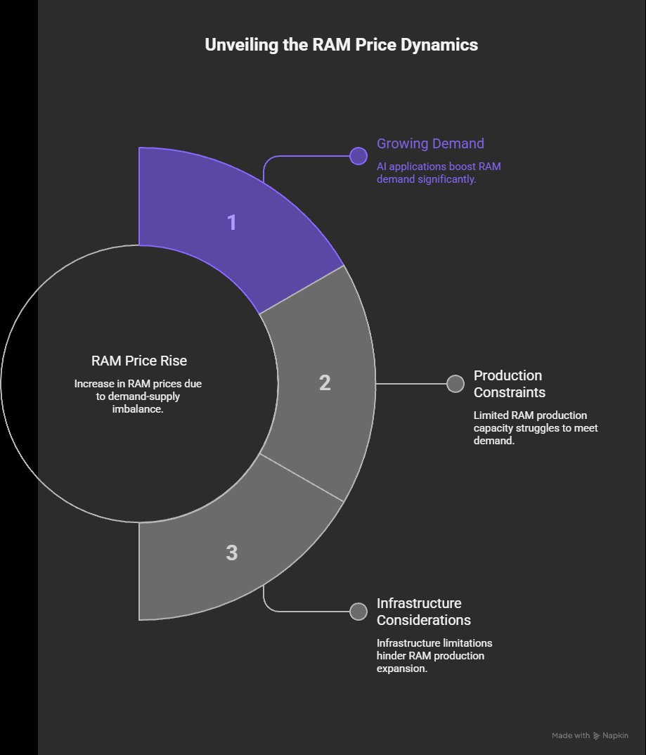 Signal_Log's tweet image. AI demand scales exponentially.
Memory production doesn’t.

Rising RAM prices aren’t noise they’re the system signaling a bottleneck.

x.com/i/communities/…

$RAM