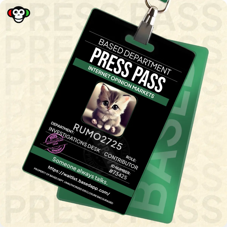 apparently calling things based or cringe earns bananas 🍌
claimed my @basedappcom Press Pass
help me stack these → waitlist.basedapp.com/?ref=i2QbGN2VYZ